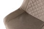 GINER Y COLOMER Lote de 2 sillas beige con patas de acero negro